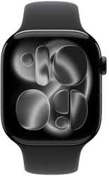 Apple Watch Series 11 GPS 42mm Aluminium Case Black Sport Band - M/L