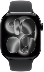 Apple Watch Series 11 GPS 42mm Jet Black Aluminium Case with Black Sport Band - S/M