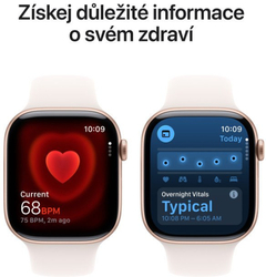 Apple Watch Series 11 GPS 46mm Aluminium Case Light Blush Sport Band - S/M