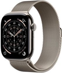 Apple Watch Series 11 GPS + Cellular 42mm Natural Titanium Case with Natural Milanese Loop