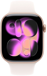 Apple Watch Series 11 GPS + Cellular 42mm Rose Gold Aluminium Case with Light Blush Sport Band - S/M