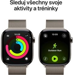 Apple Watch Series 11 GPS + Cellular 42mm Titanium Case Milanese Loop