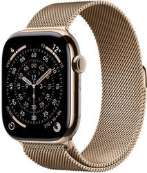 Apple Watch Series 11 GPS + Cellular 46mm Gold Titanium + Milanese Loop - S/M