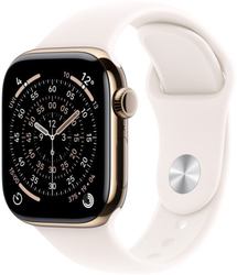 Apple Watch Series 11 GPS + Cellular 46mm Gold Titanium + Sport Band - S/M