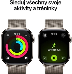 Apple Watch Series 11 GPS + Cellular 46mm Natural Titanium Case with Natural Milanese Loop - M/L