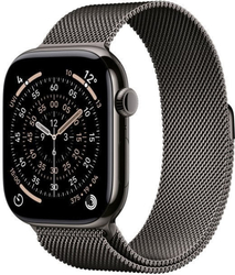 Apple Watch Series 11 GPS + Cellular 46mm Slate Titanium Case with Slate Milanese Loop - M/L