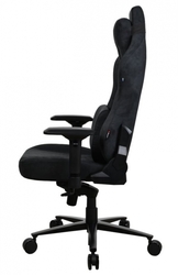 AROZZI herní židle VERNAZZA Supersoft Pure Black/ látkový povrch/ černá