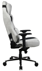 Arozzi VERNAZZA XL Supersoft Light Grey, látkový povrch, světle šedá