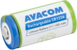 AVACOM Nabíjecí fotobaterie CR123A, CR23, DL123A Li-Fe 3V 500mAh 1.5Wh