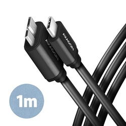 AXAGON BUMM3-CM10AB, SPEED kabel microUSB <-> USB-C, 1m