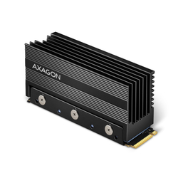 AXAGON CLR-M2XL, hliníkový pasivní chladič pro oboustranný M.2 SSD disk, výška 36 mm