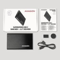 AXAGON EE25-A6C, USB-C 3.2 Gen 1 RAW box