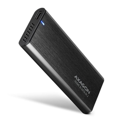 AXAGON EEM2-SB2, USB-C 3.2 Gen 2 - M.2 NVMe & SATA SSD RAW box, černý