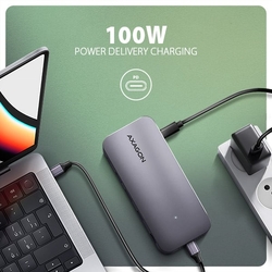 AXAGON HMC-12GM2 USB-C 10Gbps GEN2COMBO 12in1 hub