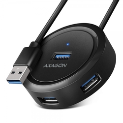 AXAGON HUE-P1A, 4x USB 3.2 Gen 1 ROUND hub