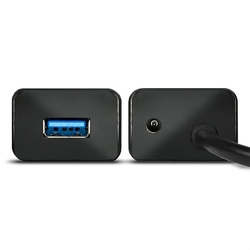 AXAGON HUE-SA7BP 7x USB3.0 Alu Charging hub, černý