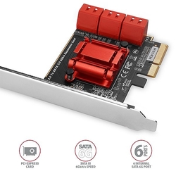 AXAGON PCES-SA6 PCIe řadič SATA