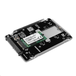 AXAGON RSS-M2SD, SATA - M.2 SATA SSD, interní 2.5" ALU box