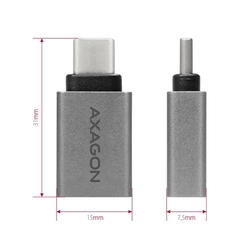 AXAGON RUCM-AFA, USB-C 3.1 M > USB-A F redukce