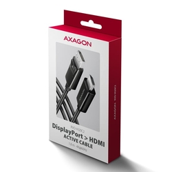 AXAGON RVD-HI20C2, DisplayPort -> HDMI 2.0b redukce / kabel 1.8m, 4K/60Hz