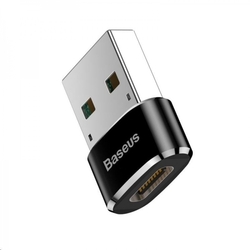 Baseus adaptér USB samec na USB-C samice 3A, černá