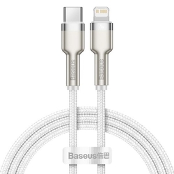 Baseus Cafule Series nabíjecí/datový kabel USB-C na Lightning PD 20W 1m, bílá