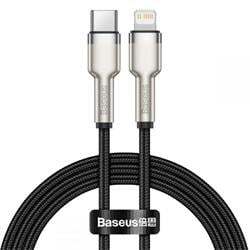 Baseus Cafule Series nabíjecí/datový kabel USB-C na Lightning PD 20W 1m, černá