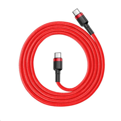 Baseus Cafule Series nabíjecí/datový kabel USB-C na USB-C PD2.0 60W Flash 1m, červená