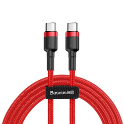 Baseus Cafule Series nabíjecí/datový kabel USB-C na USB-C PD2.0 60W Flash 1m, červená