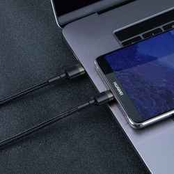Baseus Cafule Series nabíjecí/datový kabel USB-C na USB-C PD2.0 60W Flash 1m, šedá-černá
