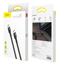 Baseus Cafule Series nabíjecí/datový kabel USB-C na USB-C PD2.0 60W Flash 1m, šedá-černá