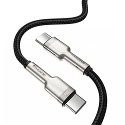 Baseus Cafule Series nabíjecí/datový kabel USB-C samec na USB-C samec s kovovými koncovkami 100W 1m, černá