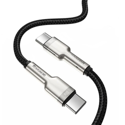 Baseus Cafule Series nabíjecí/datový kabel USB-C samec na USB-C samec s kovovými koncovkami 100W 2m, černá
