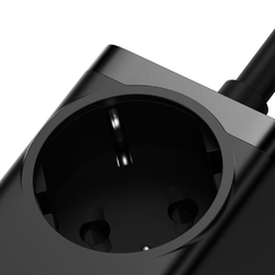 Baseus GaN3 Pro rychlonabíjecí stolní adaptér 2x USB-C + 2x USB-A + AC 100W 1.5m kabel černá