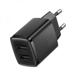 Baseus kompaktní nabíječka 2U 10.5W černá