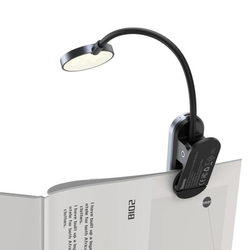 Baseus LED lampa na čtení s klipem, šedá