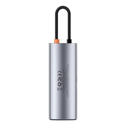 Baseus Metal Gleam Series 7v1 HUB USB-C (USB-C PD 100W, USB-C, 2* USB 3.0, HDMI, SD TF port) šedá