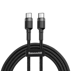 Baseus nabíjecí/datový kabel USB-C na USB-C PD2.0 60W Flash 2m, šedá