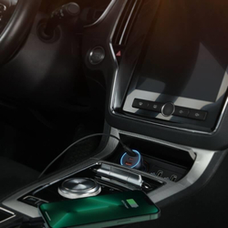 Baseus rychlonabíjecí adaptér do automobilu 2*USB-C + USB-A 65W tmavě šedá