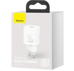 Baseus Super Si rychlonabíjecí adaptér IC 30W bílá