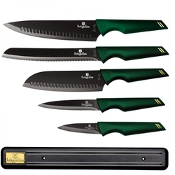BerlingerHaus Sada nožů 6 ks Emerald Collection s magnetickým držákem