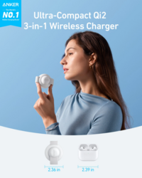 Bezdrátová nabíječka Anker MagGo B25M8 15W bílá