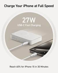 Bezdrátová powerbanka Anker MagGo 10000mAh, 27W bílá
