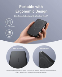 Bezdrátová powerbanka Anker MagGo 10000mAh, 30W černá