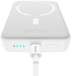 Bezdrátová powerbanka Baseus Magnetic Mini Air 10000mAh, 20W bílá