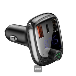 Bluetooth FM Transmiter Baseus S13 T-shaped černý