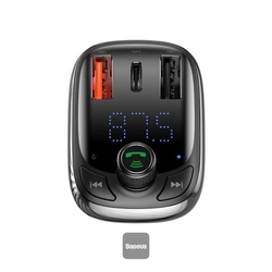 Bluetooth FM Transmiter Baseus S13 T-shaped černý