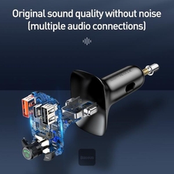 Bluetooth FM Transmiter Baseus S13 T-shaped černý