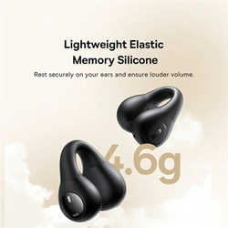 Bluetooth sluchátka Baseus Bass 15 Clip Open Ear černá