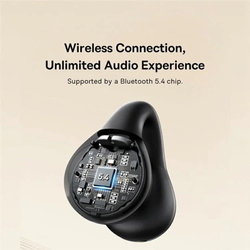Bluetooth sluchátka Baseus Bass 15 Clip Open Ear černá